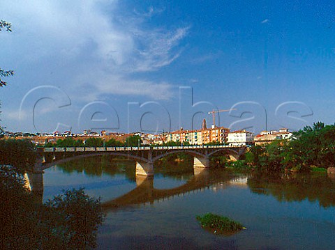 Bridge over the Ro Ebro at San Adrin Rioja Baja   Spain