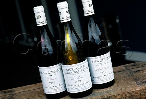 3 different bottles of 1999 Burgundy   from Domaine Anne Gros Cte dOr France