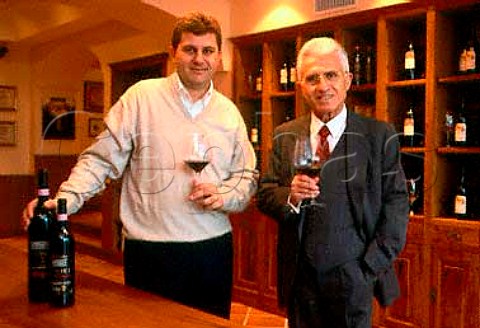 Antonio Mastroberardino and his son   Piero in their tasting room   Atripalda Campania Italy