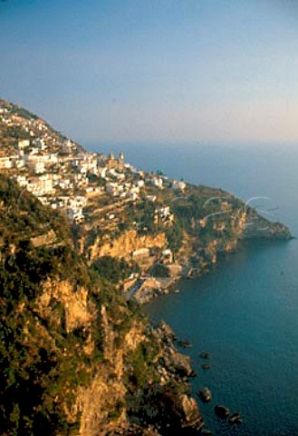 View along the Amalfi coast near    Positano Campania Italy