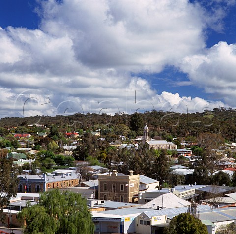 Town of Clare viewed from Billy Goat Hill   South Australia         Clare Valley