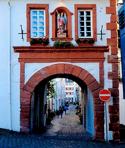 Graacher Tor archway in the ancient town walls of   Bernkastel Germany    Mosel
