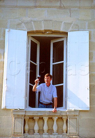 Alexandre Thienpont at window of Vieux   Chteau Certan Pomerol Gironde France   Pomerol  Bordeaux