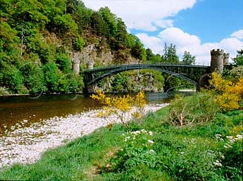 Craigellachie Bridge over the River Spey   Aberlour Banffshire Scotland