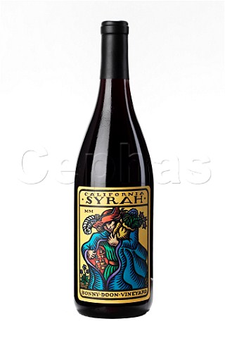 Bottle of Bonny Doon Syrah California
