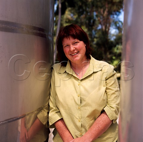 Natalie Fryer winemaker of Jansz Vineyards   Pipers Brook Tasmania Australia Pipers River