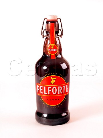 Swingtop bottle of Pelforth Brune beer France