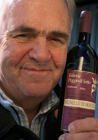 Piero Palmucci of Poggio Di Sotto   winery Castelnuovo dellAbate   Montalcino Tuscany Italy   Brunello di Montalcino
