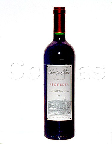 Bottle of Via Santa Rita Floresta 1998  merlot  cabernet sauvignon wine Chile