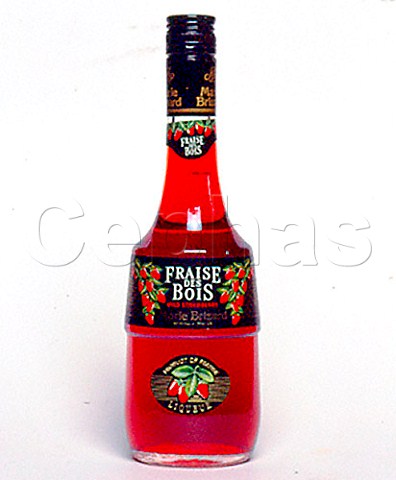 Bottle of Marie Brizard Fraise des Bois strawberry   liqueur