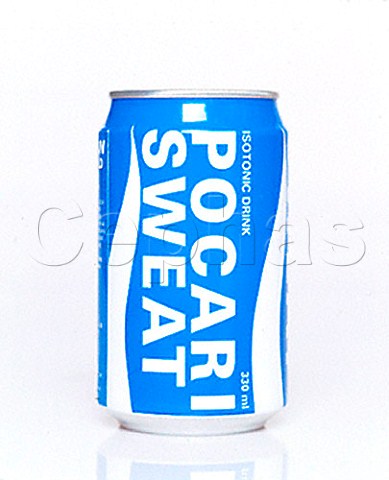 Can of Pocari Sweat isotonic drink