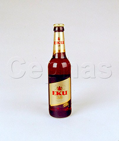 Bottle of Eku 28 beer Kulmbach Germany