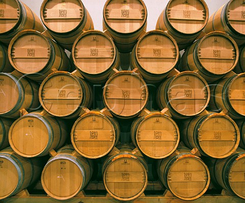 New French oak barrels from Tonnellerie Radoux in cellar of Fernando Remrez de Ganuza Samaniego Alava Spain Rioja Alavesa