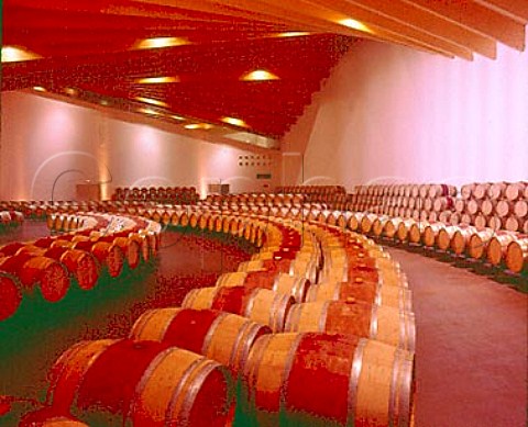 Barrel room of Bodegas Ysios Laguardia   Alava Spain   Rioja Alavesa