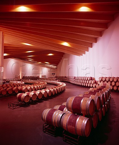 Barrel room of Bodegas Ysios Laguardia   Alava Spain   Rioja Alavesa