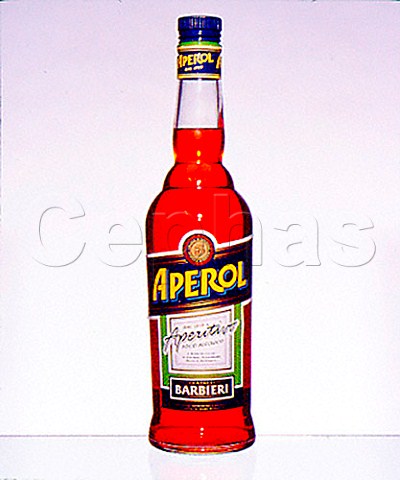 Bottle of Aperol aperitif Italy