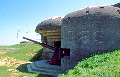 German gun emplacement at Le Chaos near   ArromancheslesBains  Calvados France  Basse Normandie