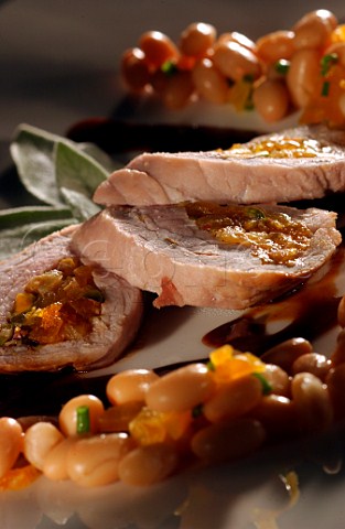 Pork with haricot beans