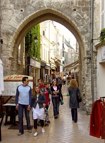 Narrow pedestrian street in Amboise   IndreetLoire France  Touraine