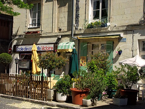 Small restaurant in Place de la Victoire de la   Verdun Chinon IndreetLoire France  Touraine