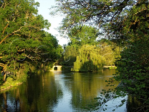 Park by the Charente River in Jarnac Charente   France PoitouCharentes