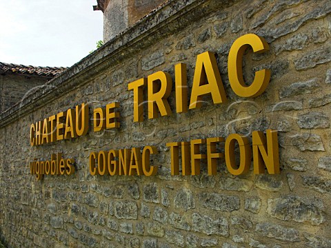 Sign outside Chteau de Triac Triac    Charente France Cognac