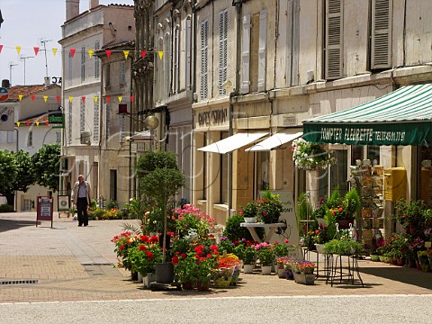 Terrace caf in Jarnac Charente France Cognac