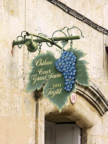 Sign outside one of the many wine shops in    Stmilion Gironde France Stmilion  Bordeaux