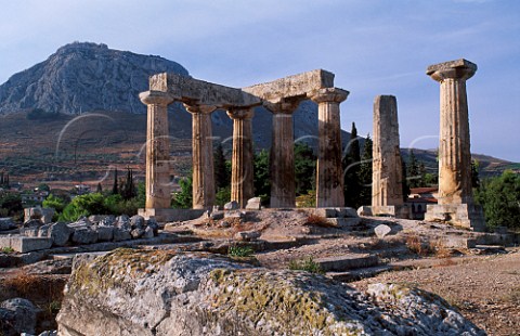 Temple of Apollon Corinth Peloponnese   Greece