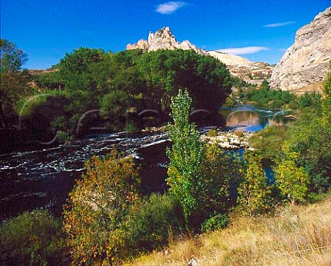 Rio Ebro and the Conchas de Haro near Haro   La Rioja Spain