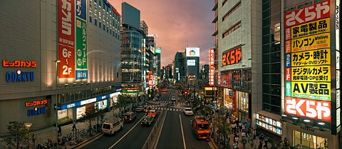 West Shinjuku at dusk  Tokyo Japan