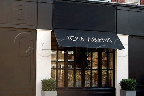 Tom Aikens restaurant in Elystan Street Chelsea   London SW3 England