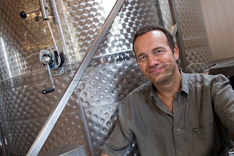 Pascal Lachaux of Domaine Robert Arnoux in his   winery VosneRomane Cte dOr France