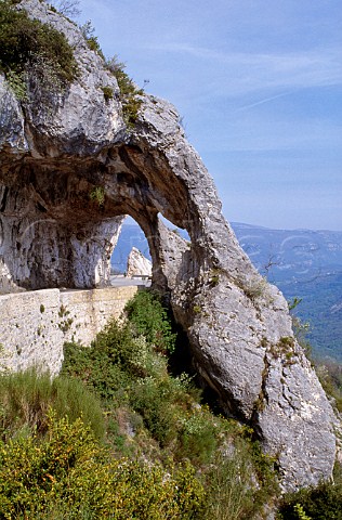 Rock arch Clue de Grolires AlpesMaritimes France