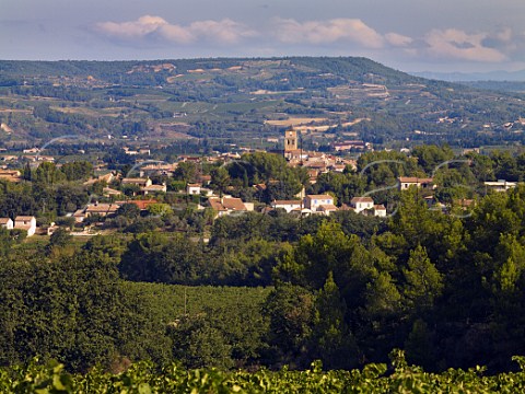 Village of Sablet with the Ouvze valley beyond    Vaucluse France Sablet  Ctes du RhneVillages