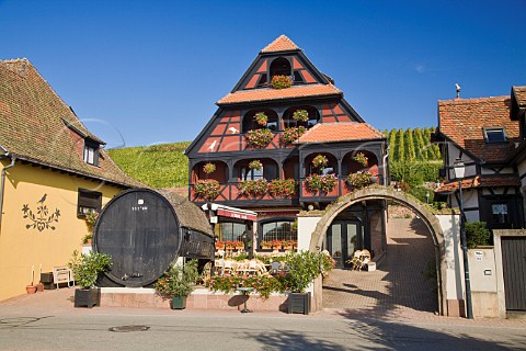 Small restaurant in the wine village of   Itterswiller BasRhin France  Alsace