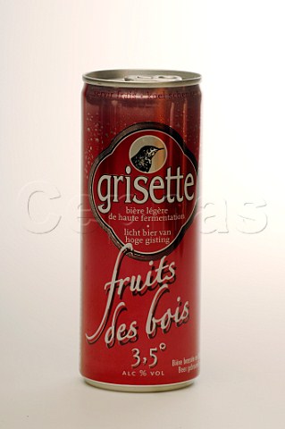 Can of Grisette Fruits des Bois beer Belgium