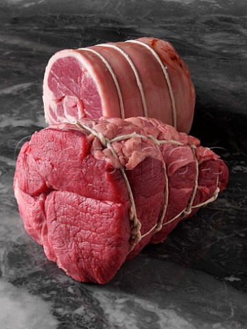 Rolled joints of beef and lamb