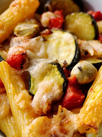 Pasta and courgette bake