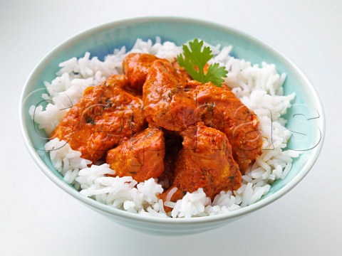 Tandoori chicken masala with rice