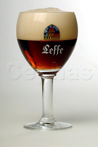 Glass of Leffe Trappist beer