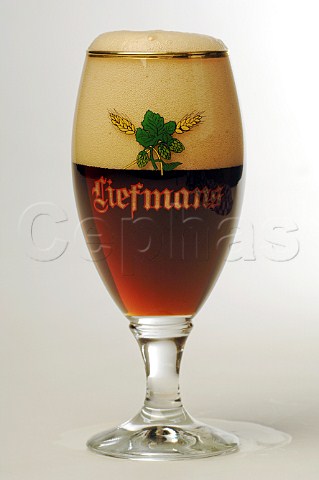 Glass of Liefmans beer Belgium