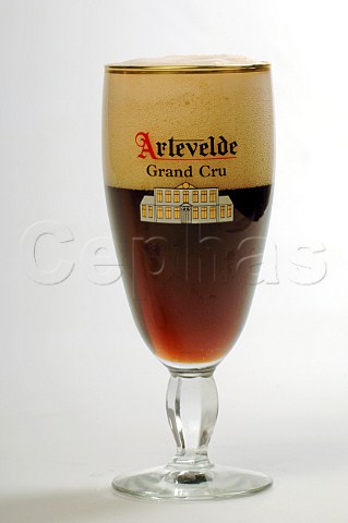 Glass of Artevelde Grand Cru beer Brouwerij Huyghe Belgium