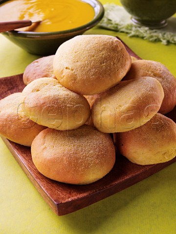 White soft bread rolls