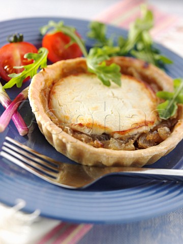 Goats cheese and onion tart