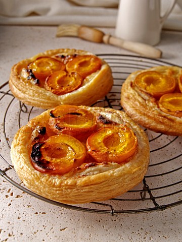 Fruit tarts with apricot filling