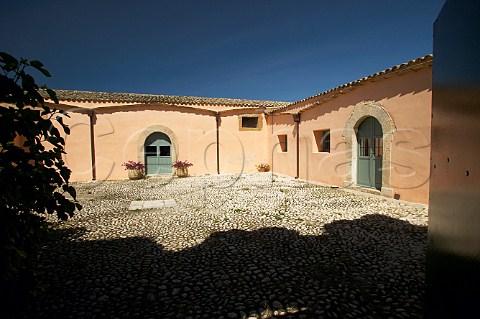 The baglio typical XVIth century Sicilian country house at Planeta winery near Sambuca di Sicilia Agrigento province Sicily Italy