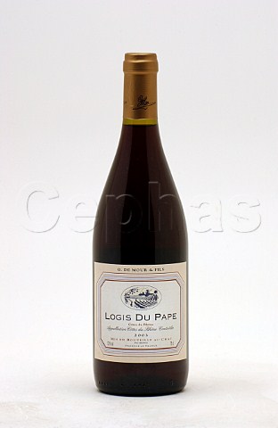 Bottle of Logis du Pap wine France  Ctes du Rhne