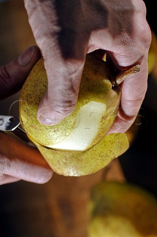 Peeling a pear