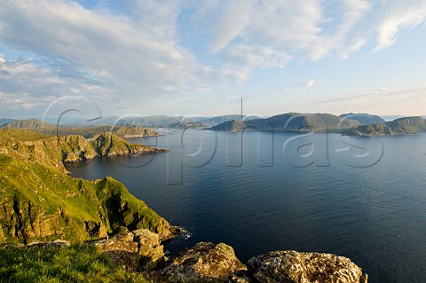 View over Holmefjorden from Runde Island Norway